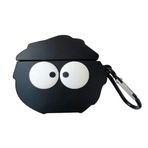 Microsonic AirPods Pro için Kılıf Cartoon Figürlü Silikon Crtn-Fgr-Sswtri [AirPods Pro ile Uyumlu Kılıf - Siyah - Beyaz]