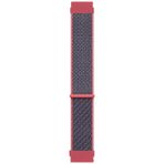 Microsonic Amazfit Bip U Hasırlı Woven Sport Loop Koyu Pembe Kordon