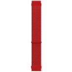 Microsonic Amazfit GTS 2 Uyumlu 42 mm Hasırlı Woven Sport Loop Kırmızı Kordon