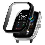 Microsonic Amazfit GTS 4 Mini için Kılıf Matte Premium Slim WatchBand Siyah [GTS 4 Mini ile Uyumlu Kılıf - Siyah]