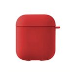 Microsonic Apple AirPods 1. Nesil / 2. Nesil için Kılıf Liquid Silicone Lansman Kırmızı [AirPods 1/2 ile Uyumlu Kılıf - Kırmızı]