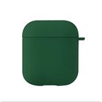 Microsonic Apple AirPods 1. Nesil / 2. Nesil için Kılıf Liquid Silicone Lansman Koyu Yeşil [AirPods 1/2 ile Uyumlu Kılıf - Koyu Yeşil]