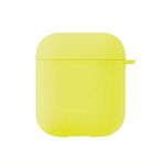 Microsonic Apple AirPods 1. Nesil / 2. Nesil için Kılıf Liquid Silicone Lansman Sarı [AirPods 1/2 ile Uyumlu Kılıf - Sarı]