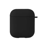 Microsonic Apple AirPods 1. Nesil / 2. Nesil için Kılıf Liquid Silicone Lansman Siyah [AirPods 1/2 ile Uyumlu Kılıf - Siyah]