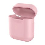 Microsonic Apple AirPods 1. Nesil / 2. Nesil için Mat Silikon Kılıf Açık Pembe [AirPods 1/2 ile Uyumlu Kılıf - Pembe]