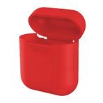 Microsonic Apple AirPods 1. Nesil / 2. Nesil için Mat Silikon Kılıf Kırmızı [AirPods 1/2 ile Uyumlu Kılıf - Kırmızı]
