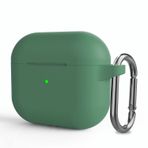 Microsonic Apple AirPods 3 için Askılı Mat Silikon Kılıf Yeşil [AirPods 3 ile Uyumlu Kılıf - Yeşil]