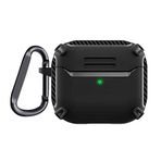 Microsonic Apple AirPods 3 Legacy Cube için Kılıf, Siyah [AirPods 3 ile Uyumlu Kılıf - Siyah]