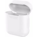 Microsonic Apple AirPods Mat Silikon Beyaz Kılıf