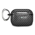 Microsonic Apple AirPods Pro 2.Nesil için Kılıf Elite CarbonShield Siyah [AirPods Pro 2. Nesil ile Uyumlu Kılıf - Siyah]
