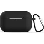 Microsonic Apple AirPods Pro Askılı Mat Silikon Siyah Kılıf