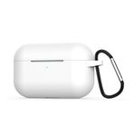 Microsonic Apple AirPods Pro için Askılı Mat Silikon Kılıf Beyaz [AirPods Pro ile Uyumlu Kılıf - Beyaz]