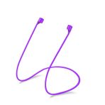 Microsonic Apple AirPods Pro için kulaklık Askısı Neck Rope Silicone Mor [AirPods Pro ile Uyumlu Kılıf - Mor]