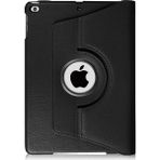 Microsonic Apple Ipad 9.7 2018 Siyah 360 Dönerli Stand Deri Kılıf