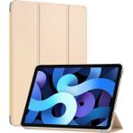 Microsonic Apple iPad Air 13 2025 Kılıf (A3268-A3269) Slim Translucent Back Smart Cover Gold