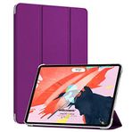 Microsonic Apple iPad Pro 12.9`` 2022 6. Nesil için Kılıf (A2436-A2764-A2437-A2766) Slim Translucent Back Smart Cover Mor [iPad Pro 12.9 2022 ile Uyumlu Kılıf - Mor]