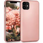 Microsonic Apple iPhone 11 6.1 inç Mat Rose Gold Silikon Cep Telefonu Kılıfı