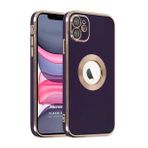 Microsonic Apple iPhone 11 Flash Stamp Koyu Mor Cep Telefonu Kılıfı