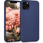 Microsonic Apple iPhone 11 Pro 5.8 inç Matte Silicone Lacivert Cep Telefonu Kılıfı