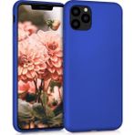 Microsonic Apple iPhone 11 Pro 5.8 inç Mavi Matte Silicone Cep Telefonu Kılıfı