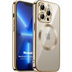 Microsonic Apple iPhone 11 Pro Magsafe Luxury Electroplate Gold Cep Telefonu Kılıfı