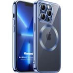 Microsonic Apple iPhone 11 Pro Magsafe Luxury Electroplate Mavi Cep Telefonu Kılıfı
