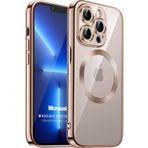 Microsonic Apple iPhone 11 Pro Magsafe Luxury Electroplate Rose Gold Cep Telefonu Kılıfı