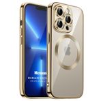 Microsonic Apple iPhone 11 Pro Max Magsafe Luxury Electroplate Gold Cep Telefonu Kılıfı