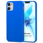 Microsonic Apple iPhone 12 Mini Matte Silicone Mavi Cep Telefonu Kılıfı