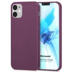 Microsonic Apple iPhone 12 Mini Matte Silicone Mor Cep Telefonu Kılıfı