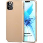 Microsonic Apple iPhone 12 Pro Matte Silicone Gold Cep Telefonu Kılıfı