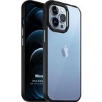 Microsonic Apple iPhone 12 Pro Max Shadow Planet Siyah Cep Telefonu Kılıfı