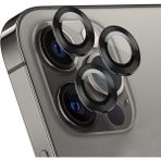 Microsonic Apple Iphone 12 Pro Max Uyumlu Tekli Kamera Lens Siyah Koruma Camı