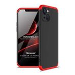 Microsonic Apple İphone 13 Double Dip 360 Protective Siyah Kırmızı Cep Telefonu Kılıfı