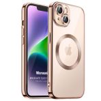 Microsonic Apple iPhone 13 MagSafe Luxury Electroplate Rose Gold Cep Telefonu Kılıfı