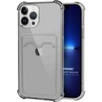 Microsonic Apple iPhone 13 Pro Max Card Slot Shock Siyah Cep Telefonu Kılıfı
