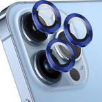 Microsonic Apple iPhone 13 Pro Max Tekli Lacivert Kamera Lens Koruma Camı