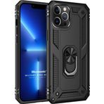 Microsonic Apple iPhone 13 Pro Military Ring Holder Siyah Cep Telefonu Kılıfı