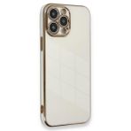 Microsonic Apple iPhone 13 Pro Olive Plated Beyaz Cep Telefonu Kılıfı