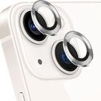 Microsonic Apple iPhone 13 Tekli Gümüş Kamera Lens Koruma Camı