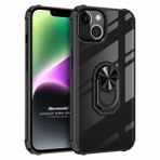 Microsonic Apple iPhone 14 Grande Clear Ring Holder Siyah Cep Telefonu Kılıfı