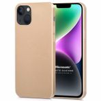 Microsonic Apple iPhone 14 Matte Silicone Gold Cep Telefonu Kılıfı