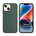 Microsonic Apple iPhone 14 Plus Liquid Lansman Silikon Yeşil Cep Telefonu Kılıfı