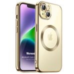 Microsonic Apple iPhone 14 Plus MagSafe Luxury Electroplate Gold Cep Telefonu Kılıfı