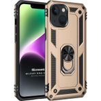 Microsonic Apple iPhone 14 Plus Military Ring Holder Gold Cep Telefonu Kılıfı