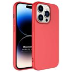 Microsonic Apple iPhone 14 Pro Groovy Soft Kırmızı Cep Telefonu Kılıfı