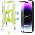 Microsonic Apple İphone 14 Pro Magic Uygulama Aparatlı Tam Kapatan Ekran Koruyucu Siyah