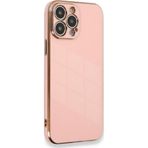 Microsonic Apple iPhone 14 Pro Olive Plated Pembe Cep Telefonu Kılıfı