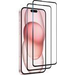 Microsonic Apple iPhone 15 Plus Crystal Seramik Nano Ekran Koruyucu Siyah (2 Adet)
