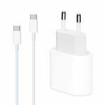 Microsonic Apple iPhone 15 Plus için Type-C To Type-C 2 in 1 Şarj Seti [iPhone 15 Plus ile Uyumlu Kablo - Beyaz]